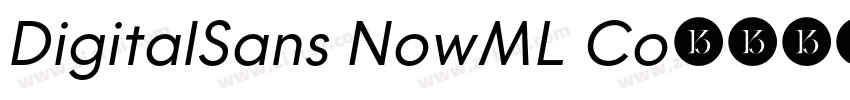 DigitalSans NowML Co字体转换